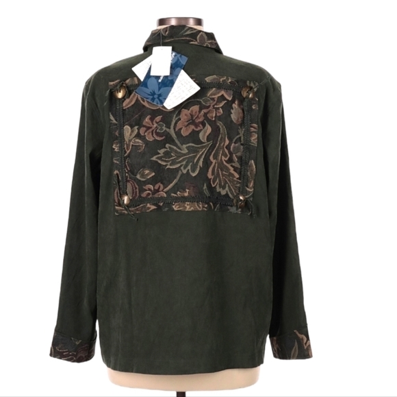 NWT Susan Graver Tapestry Jacket Coat Size Medium - Picture 2 of 2